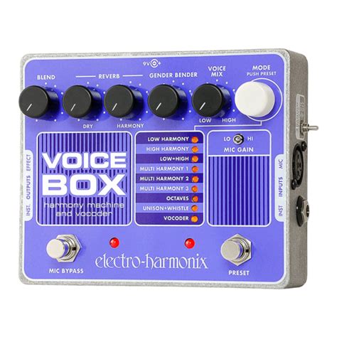 electro harmonix voice box manual pdf|harmony box for singing.